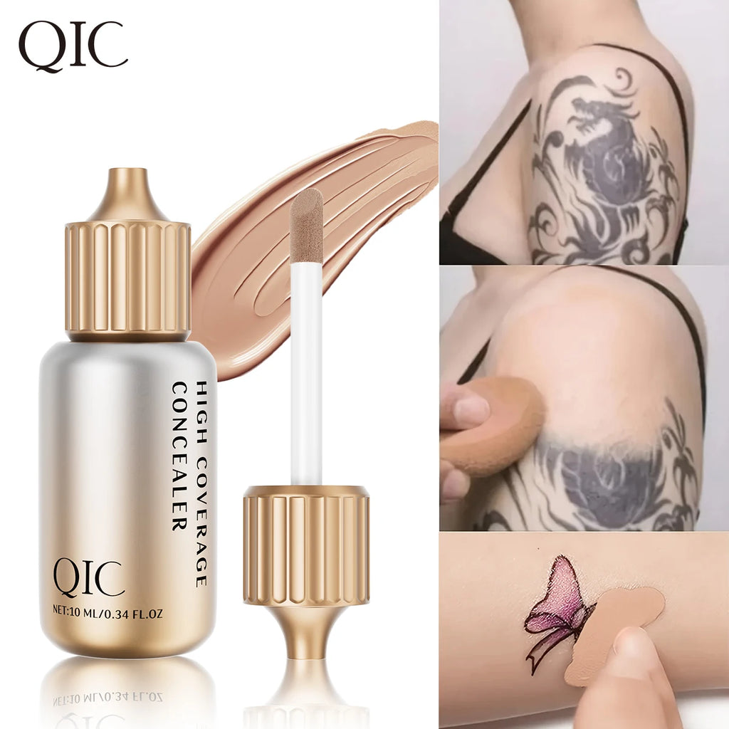 QIC Liquid Concealer Matte High Coverage Waterproof Oil Control Moisturizing Long Lasting Concealer Professional Face Makeup