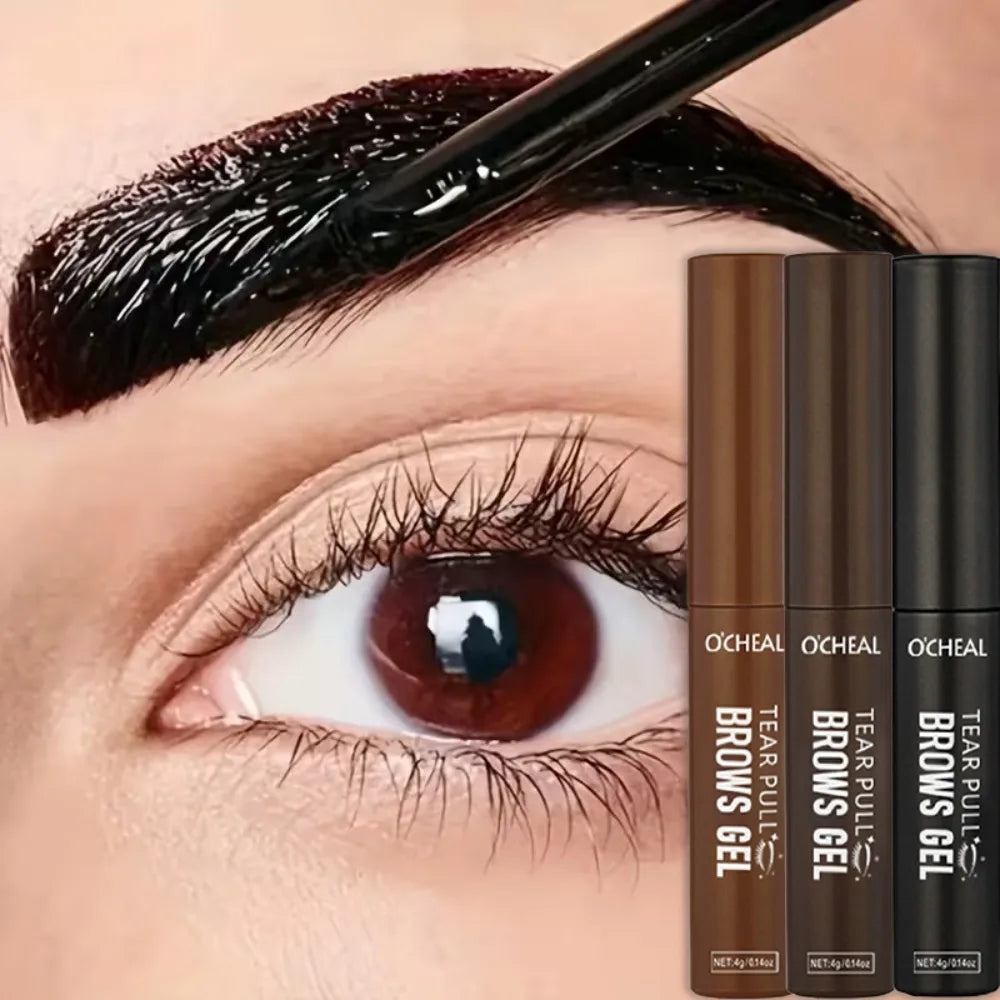 Tattoo Peel Off Eyebrow Gel Tint, Semi Permanent Brow Tint, Waterproof, Transfer-proof,For Fuller & Defined Brows, Makeup