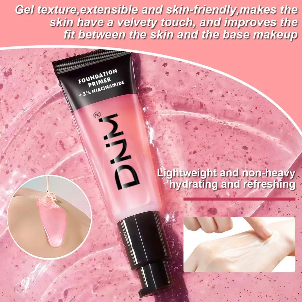 Priming Gel Moisturizing Pore Refining Formula for Smooth Makeup Application Prevents Powder from Caking or Settling Into Pores