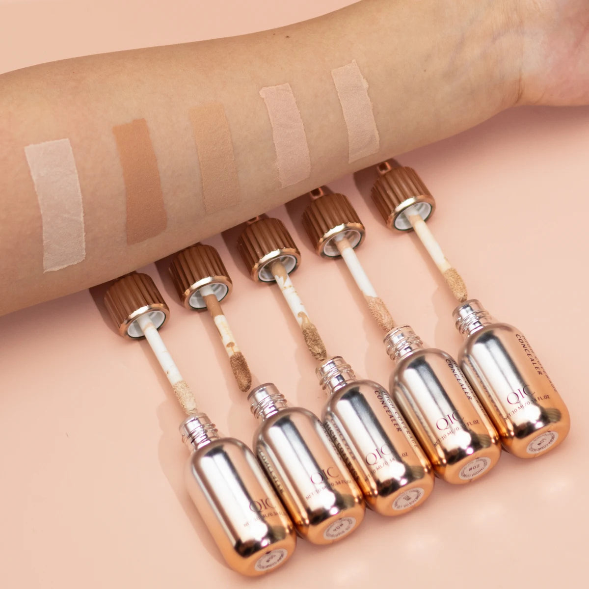 QIC Liquid Concealer Matte High Coverage Waterproof Oil Control Moisturizing Long Lasting Concealer Professional Face Makeup