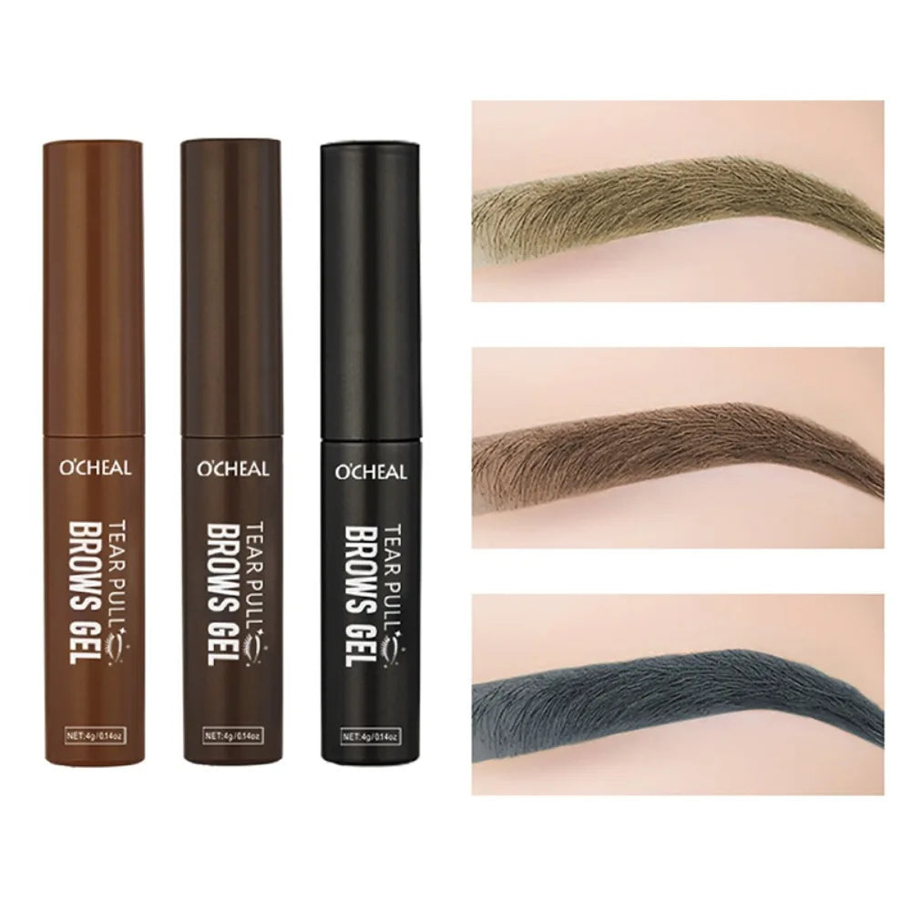 Tattoo Peel Off Eyebrow Gel Tint, Semi Permanent Brow Tint, Waterproof, Transfer-proof,For Fuller & Defined Brows, Makeup