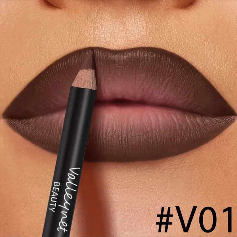 4Pcs Lip Liner & Lip Oil Set - Waterproof Matte Lip Pencils + Plumping Gloss Lipstick Kit, Long Lasting Makeup for Women