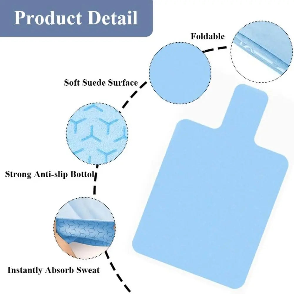 Portable Non-Slip Pilates Mats Absorbent Ultra-Thin Pilate Reformer Machine Cover Fleece Exercise Mat Pilates Training
