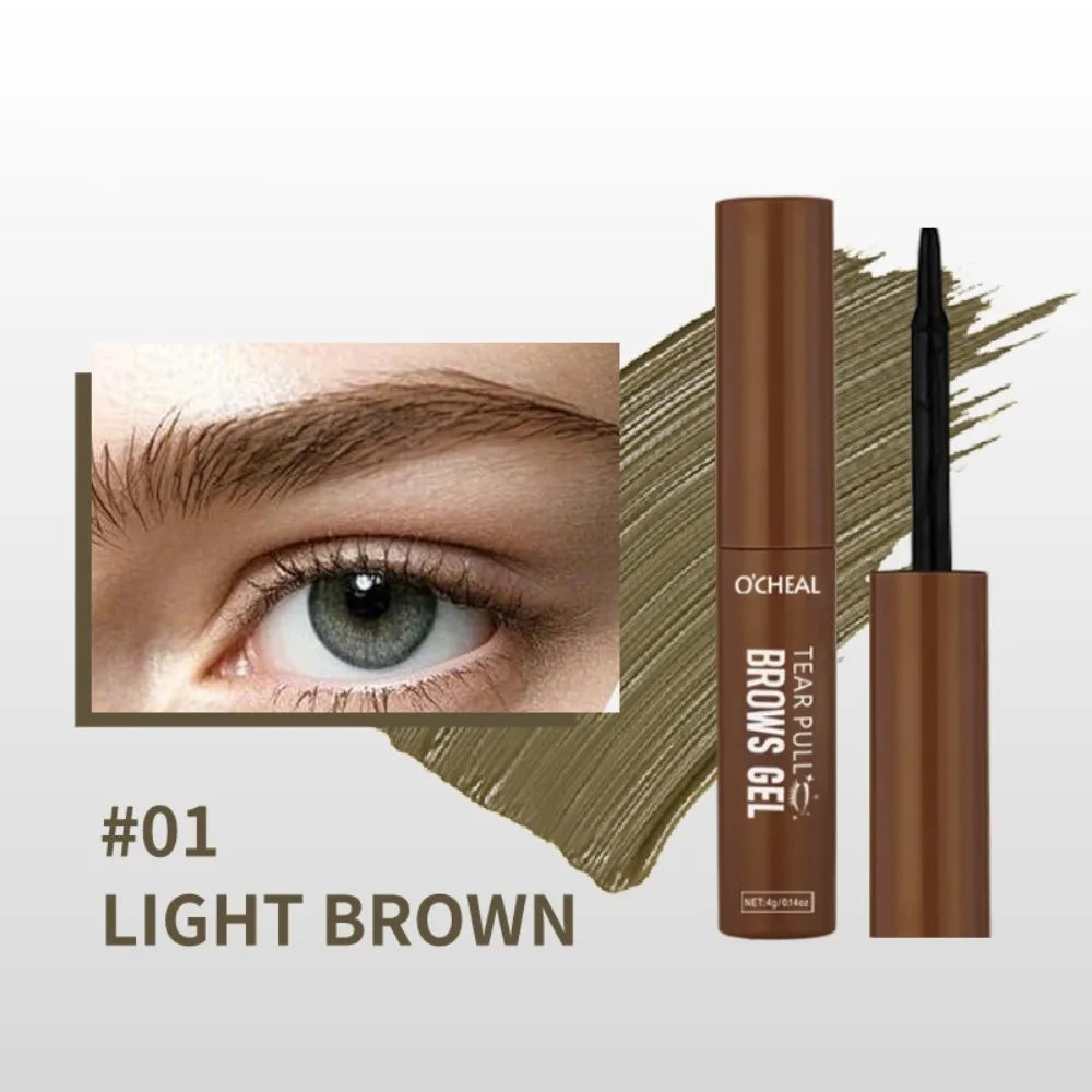 Tattoo Peel Off Eyebrow Gel Tint, Semi Permanent Brow Tint, Waterproof, Transfer-proof,For Fuller & Defined Brows, Makeup